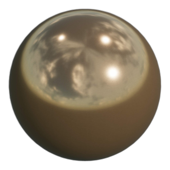 G26 Brushed Pure Gold Galvanised Metal