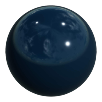 High Gloss Lacquered Wood Blu Notte 93