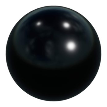 Opaque Black Varnished Metal