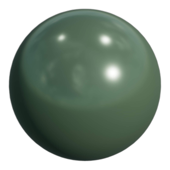 Dark Green Varnished Metal